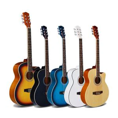 Nybörjare stålsträngad akustisk gitarr